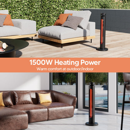 Infrarot Standheizstrahler outdoor - 1500W Oszillation IP65