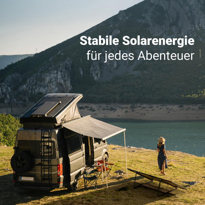 SolarXon Solarmodul Halterung MB1-118BK, 118 cm, 0-90°, schwarz