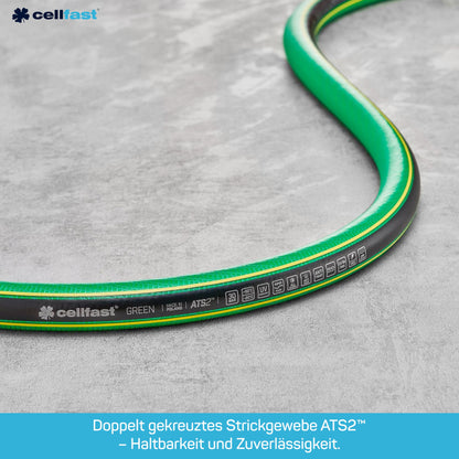CELLFAST Gartenschlauch 5-lagig UV flexibel – 3/4 Zoll 50m Grün