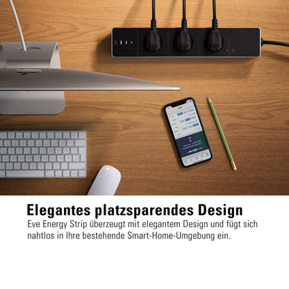 Eve Energy Strip Smarte Dreifach-Steckdosenleiste - HomeKit