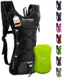 SASMO Laufrucksack 6L Schwarz mit Thermofach, ultraleicht 300 g