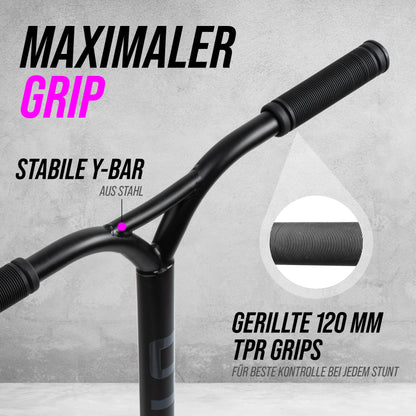 Apollo Stuntscooter Hawk - Freestyle Kickscooter für Kinder und Erwachsene, Kinderroller, Trick Roller für Jungen und Mädchen ab 6 Jahren, Stunt Scooter für Beginner und erfahrene Kids, Stunt Roller