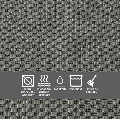 Taracarpet In- & Outdoor Teppich Sisaloptik Anthrazit 200x280 cm