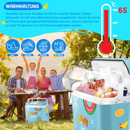 KESSER 24 Liter Elektro-Kühlbox – Kühlen/Wärmen 12V/230V