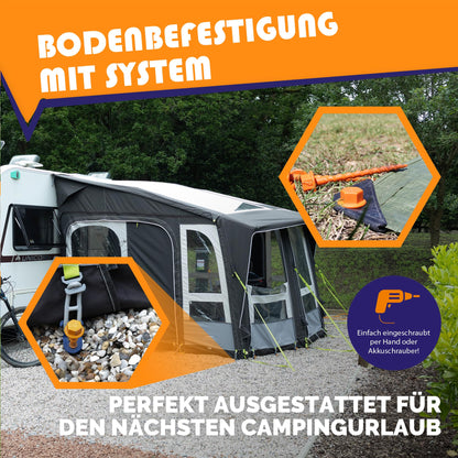 Peggy Peg Schraubhering StartKit PP03 – Zeltheringe Set für Camping