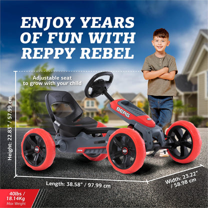 BERG Reppy Pedal-Gokart – Robustes Kinder-Tretfahrzeug