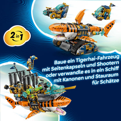 LEGO DREAMZzz Tigerhai-Fahrzeug 71515 2-in-1 Bauspielzeug
