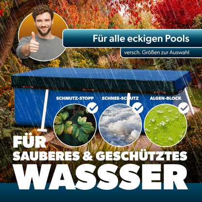 Poolomio 2in1 Pool Winterabdeckung - rechteckig 700x400 cm
