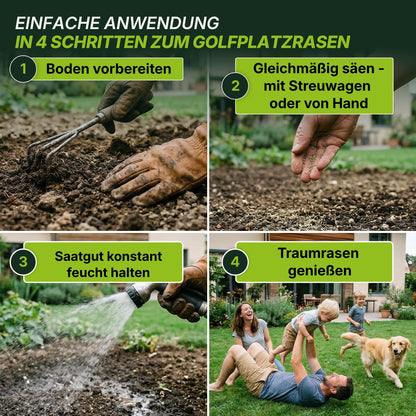 TerraUno Rasensamen Nachsaat schnellkeimend für 250 m², RSM Qualität