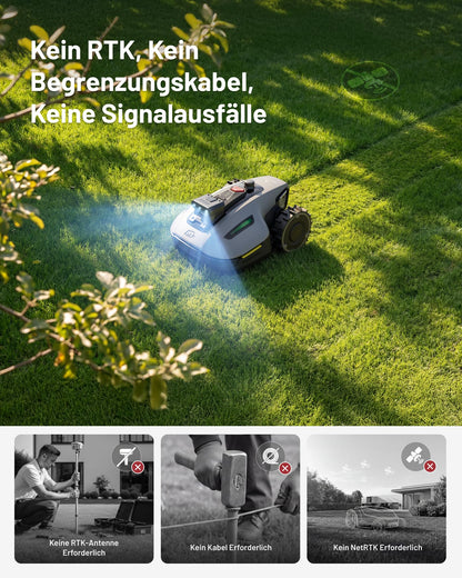 Mammotion YUKA mini 2 500 Mähroboter ohne Begrenzungskabel, 500 m²