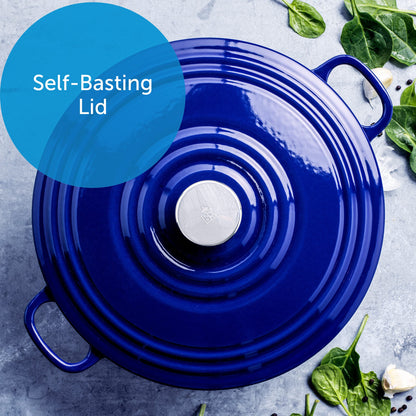BK Cookware Bourgogne Schmortopf Gusseisen Bräter - 28cm Königsblau