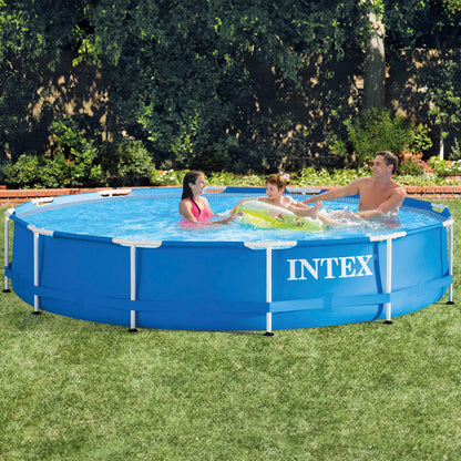 Intex Frame Pool Rund 366x76 cm mit Filterpumpe