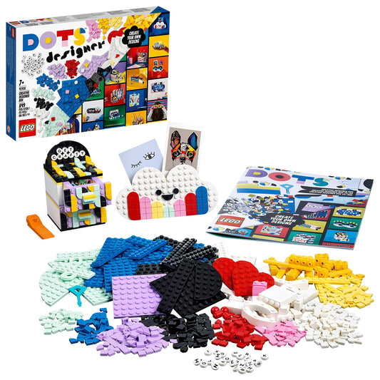 LEGO DOTS Ultimatives Designer-Set Kreativbausatz – 41938. Bunte, flache DOTS-Steine und Bauelemente zum Verzieren von Objekten mit kreativen Mustern.