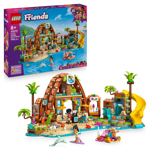 LEGO Friends Familienurlaub im Strandresort Bauset 42673 mit Hotel und Spielfiguren