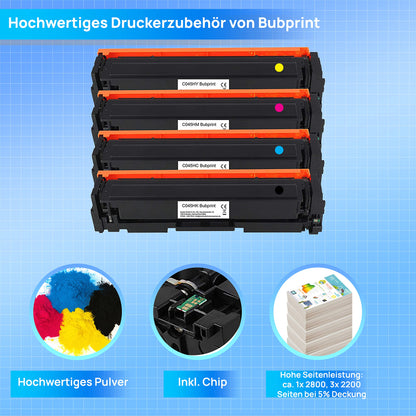 Bubprint Canon 045H Kompatibel Toner 4er Set