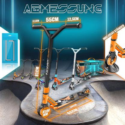 KESSER Stunt Scooter X-Limit – Robuster Trickscooter Orange