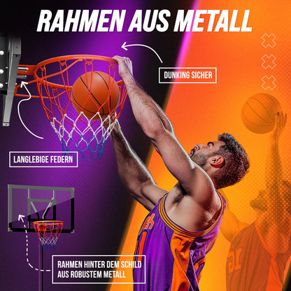 Caprisports Basketballkorb Outdoor BBK305 höhenverstellbar 135-305 cm