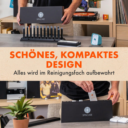 SPINCARE Schallplatten-Reinigungssystem mit Reinigungslösung, 500 LPs