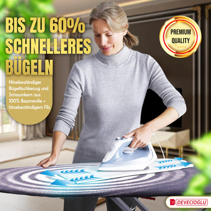 DEVECIOĞLU Tischbügelbrett MM126 - Klappbar Dampfbügelstation