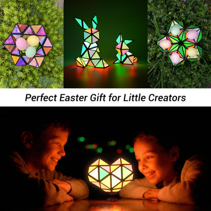 TOSY Magnet Pyramid Glow – magnetischer Formwandler mit 243 Magneten