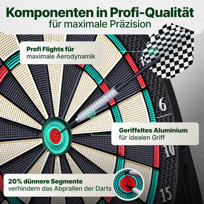 Ultrasport Elektronische Dartscheibe Profi Set ohne Türen