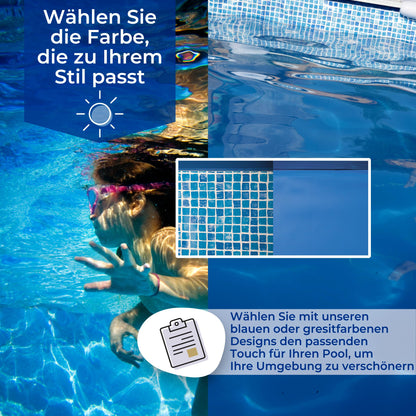 Gre FPROV738 Poolfolie Oval 730x375x132cm - Blau
