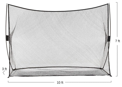 Amazon Basics Golf-Trainingsnetz, tragbar, 3,05 x 2,13 m, Schwarz