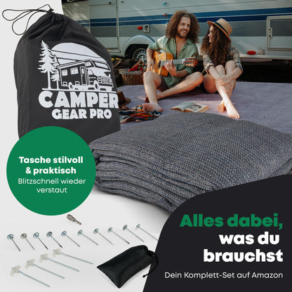 Camper Gear Pro Vorzeltteppich Camping Teppich - 250x500 cm
