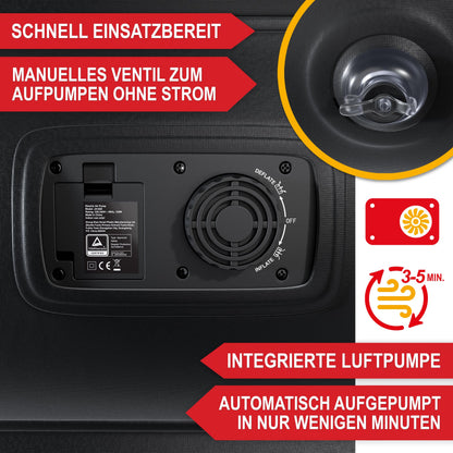 Onbest Luftbett selbstaufblasend für 2 Personen mit Pumpe schwarz