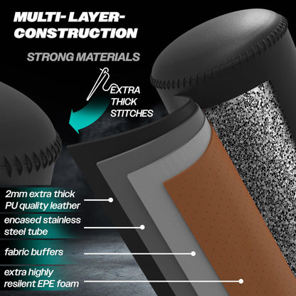 KESSER® Boxsack Set freistehend Erwachsene MMA - Schwarz