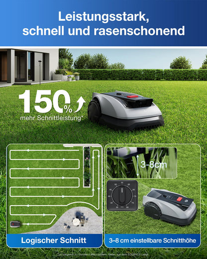 ECOVACS Goat O600 Mähroboter ohne Begrenzungskabel, RTK, 600 m²