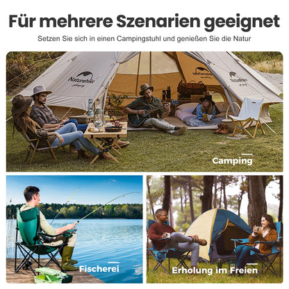 HIGH POINT SPORTS Campingstuhl faltbar, 2er-Set, bis 102 kg, Grün