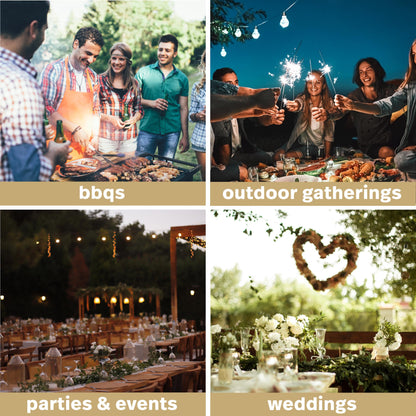 MATANA Premium Partyteller Goldglitter - 120 Stk. Mehrweg