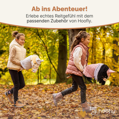 Hoofly Hobby Horse Steckenpferd A3 mit Trense und Schraubstab, Braun