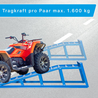 cartrend Kfz Auffahrrampen-Set, bis 225 mm Hebehöhe