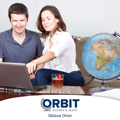 ORBIT GLOBES & MAPS Leuchtglobus 30 cm mit LED-Beleuchtung, deutsch