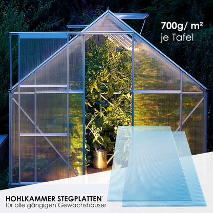 KESSER Polycarbonat Hohlkammerstegplatten 4mm – 14x 70x150cm