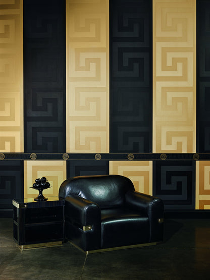 Livingwalls A.S. Création Versace Design Vliestapete Schwarz