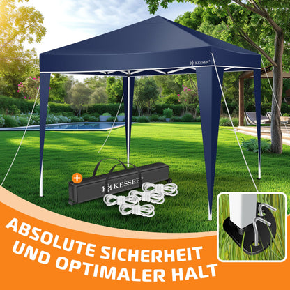 KESSER® Pop-Up Faltpavillon 3x3m Garten Partyzelt - Blau