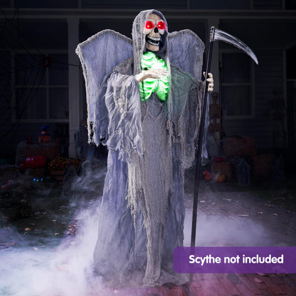 JOYIN Sensenmann Geist Halloween Deko - Animatronic mit Flügeln 160cm