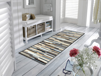 wash+dry Mikado Stripes nature Fussmatte 60x180 cm