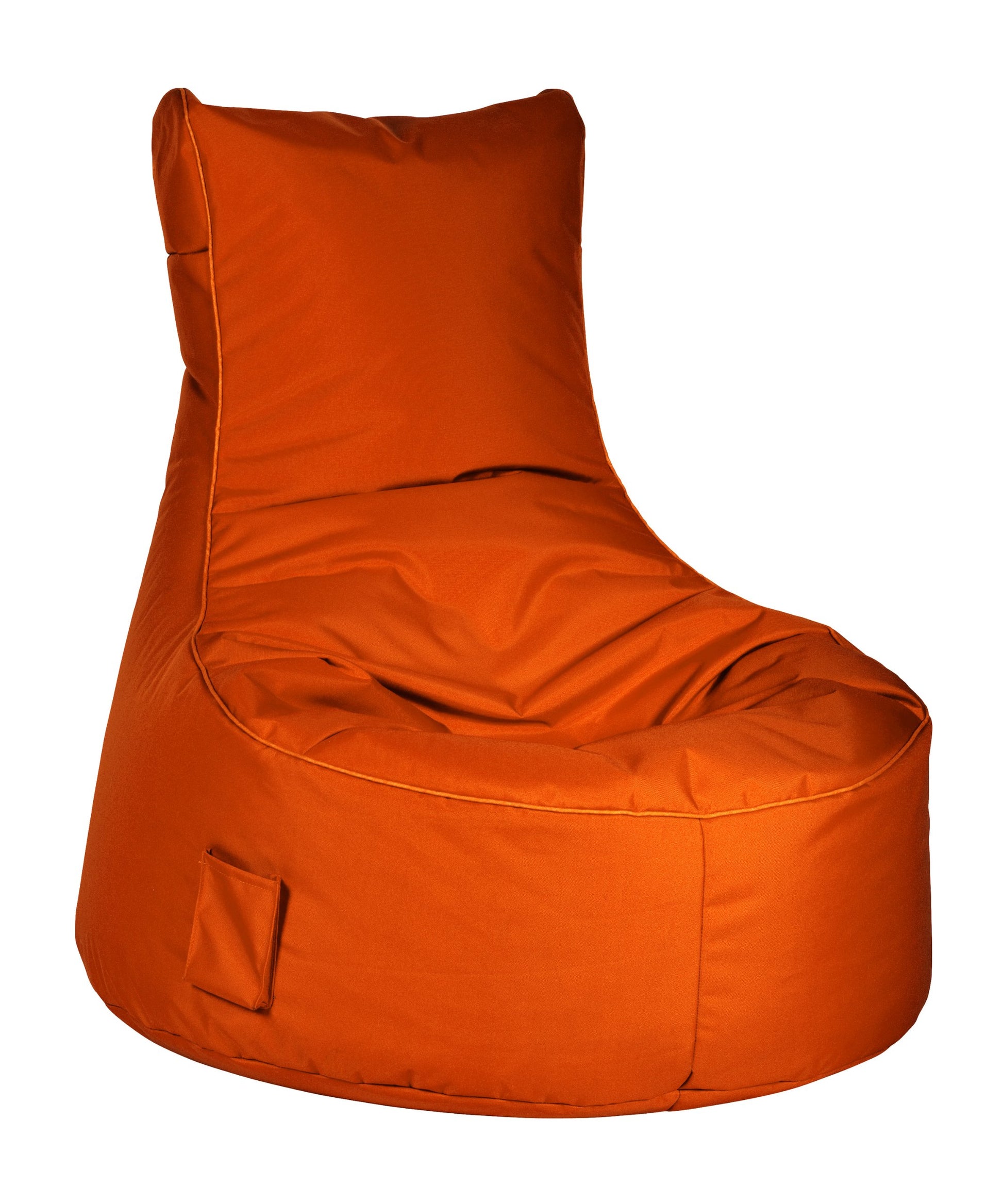 MAGMA Sitzsack Scuba Swing orange: Tropfenförmiger, orangefarbener Outdoor-Sitzsack. Zum bequemen Sitzen oder Liegen im Garten und auf der Terrasse geeignet.
