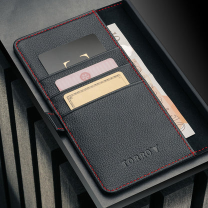 TORRO Lederhülle für Samsung Galaxy S26 Ultra, Schwarz