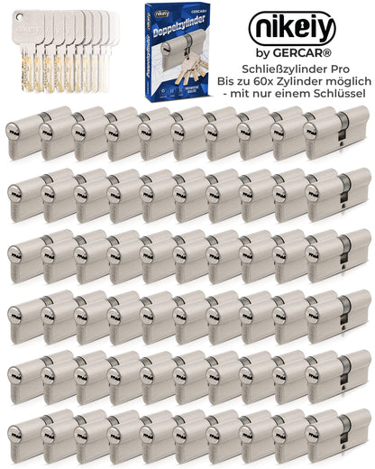 GERCAR Pro Gleichschliessend 5er Profilzylinder Set 40/50