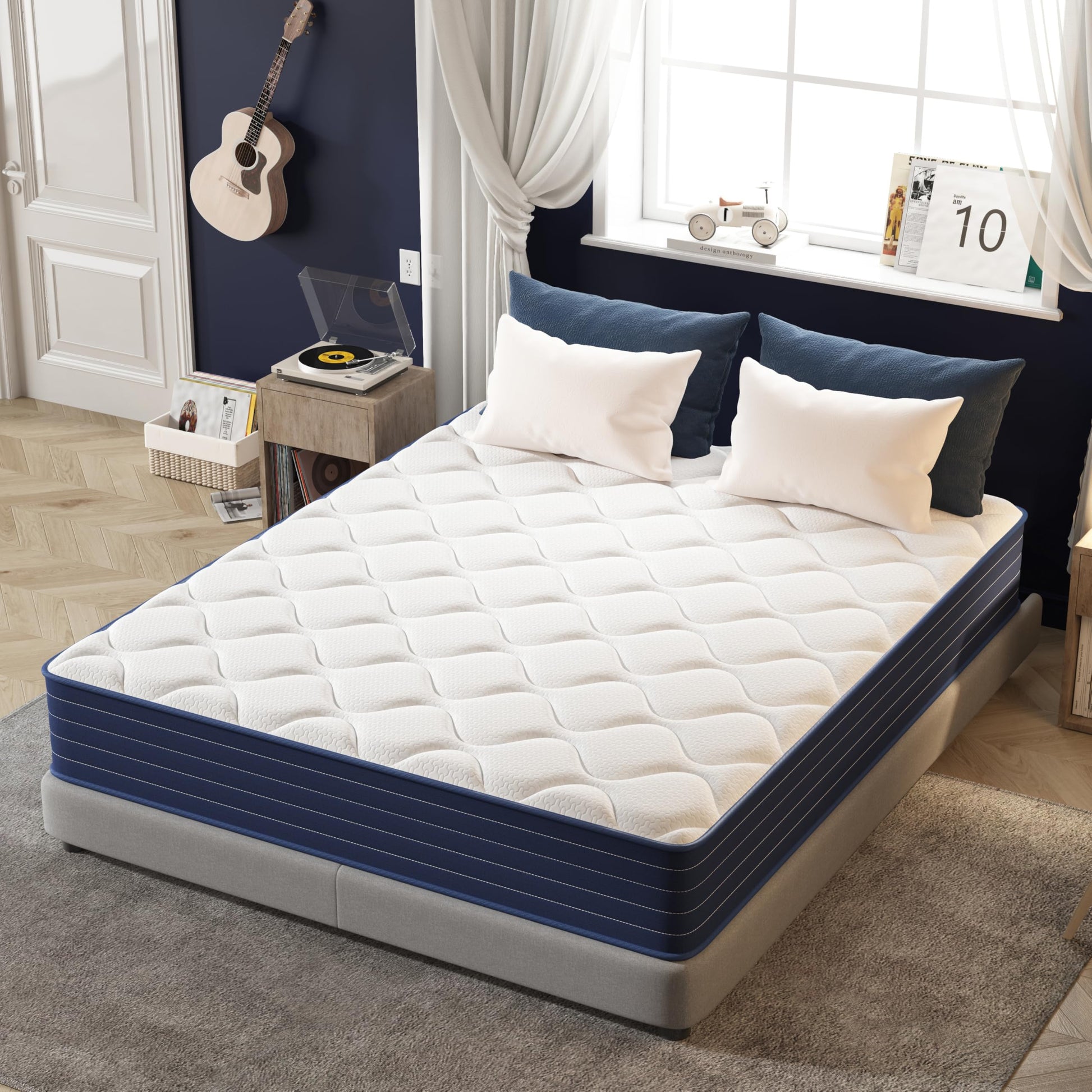 PurrJoys Taschenfederkernmatratze 140x200 cm H3/H4 mit Memory Foam und weicher Oberfläche