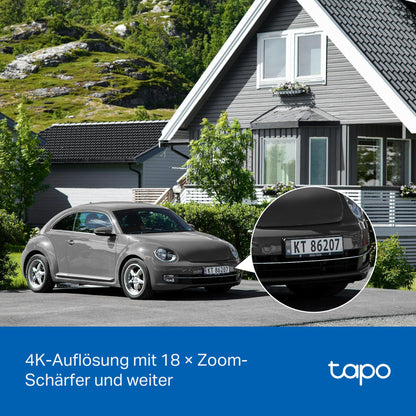Tapo C660 KIT 4K Solar Überwachungskamera mit 360° KI-Tracking