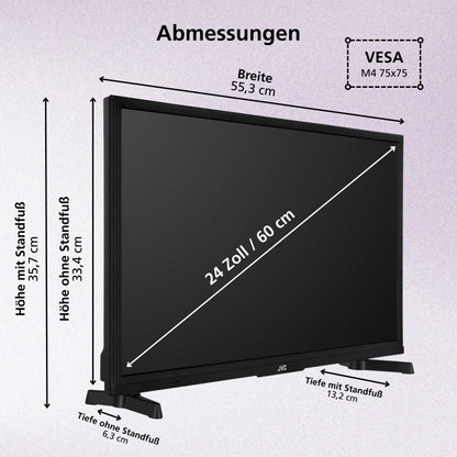 JVC LT-24VRH3555 Fire TV 24 Zoll HD-Ready Smart TV mit Alexa