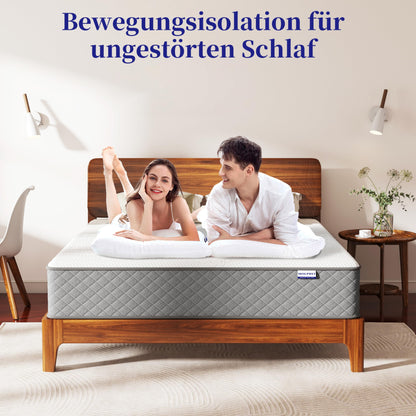 MOLPHIT 7-Zonen Taschenfederkern Matratze 140x200x25cm H3/H4