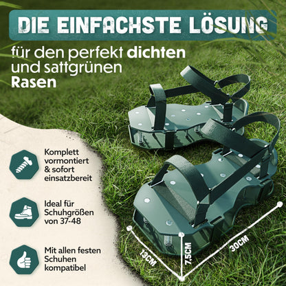 RASENKÖNIG Nagelschuhe Pro – Rasenlüfter Schuhe zur Rasenbelüftung