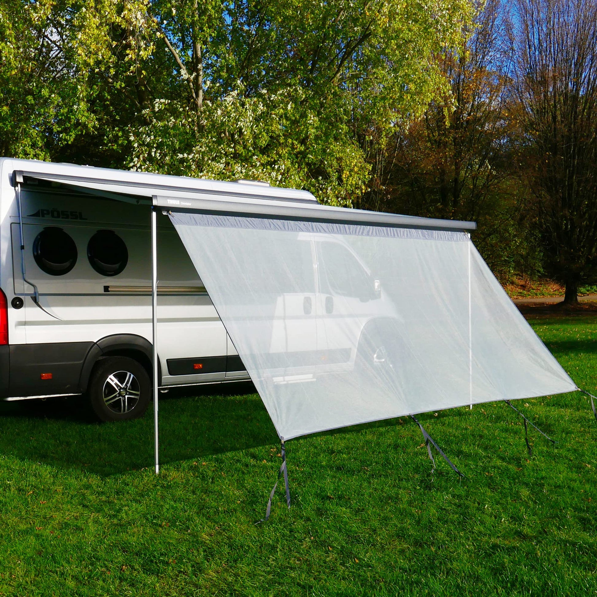 your GEAR Capri Sun Blocker Markisenvorderwand 370 x 200 cm, winddurchlässiges Gewebe, Sicht- und Sonnenschutz